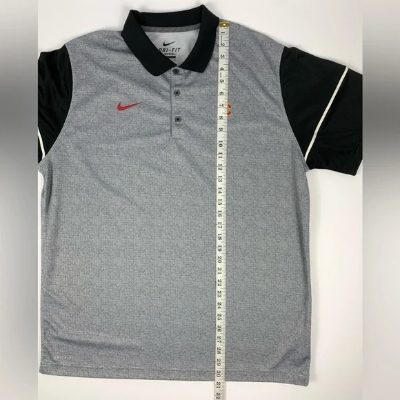 Nike Dri-Fit Polo Shirt Men's XL Gray Athletic Golf - Picture 9 of 10